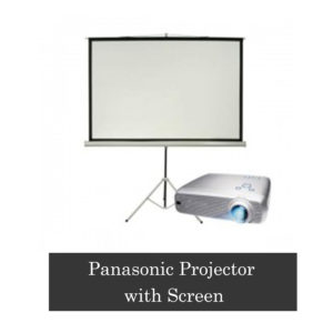 Panasonic Projector with Screen for rent at hyderabad